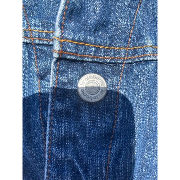 Vintage Denim Jacket Medium VTG Liz Claiborne Jean Jacket VTG Jean Button Down M - Picture 3 of 14